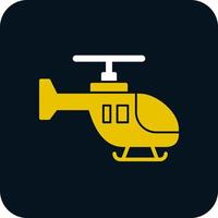 Hubschrauber-Vektor-Icon-Design vektor