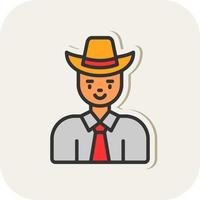 Cowboy-Vektor-Icon-Design vektor