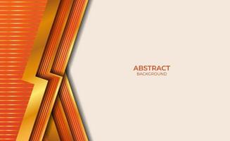 abstrakter Stil Gold und orange Hintergrund vektor