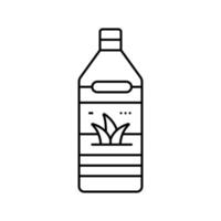 juice aloe vera linje ikon vektor illustration