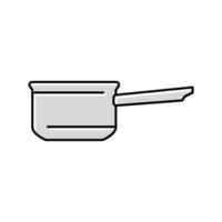 kastrull pott matlagning Färg ikon vektor illustration