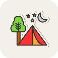 camping vektor ikon design