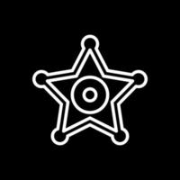 Sheriff-Abzeichen-Vektor-Icon-Design vektor