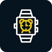 Smartwatch-Alarm-Vektor-Icon-Design vektor