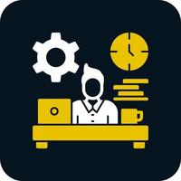 Workaholic-Vektor-Icon-Design vektor