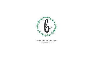 b Schönheit Blumen- Logo Design Inspiration. Vektor Brief Hochzeit Vorlage Design zum Marke.