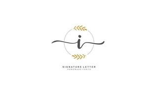 ich Schönheit Blumen- Logo Design Inspiration. Vektor Brief Hochzeit Vorlage Design zum Marke.