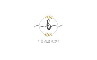 b Schönheit Blumen- Logo Design Inspiration. Vektor Brief Hochzeit Vorlage Design zum Marke.