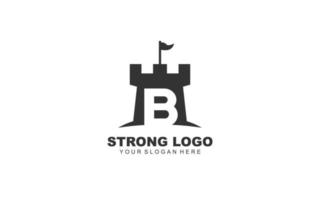 b Festung Logo Design Inspiration. Vektor Brief Vorlage Design zum Marke.