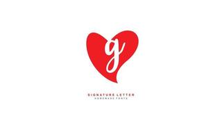 G Liebe Logo Design Inspiration. Vektor Brief Vorlage Design zum Marke.