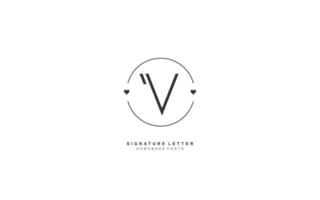 v Liebe Logo Design Inspiration. Vektor Brief Vorlage Design zum Marke.