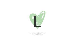 l Liebe Logo Design Inspiration. Vektor Brief Vorlage Design zum Marke.