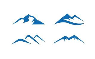 berg design med isolerat för logotyp mall. vektor