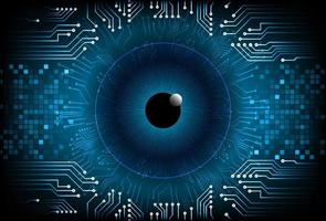 modern Internet-Sicherheit Auge auf Technologie Hintergrund vektor