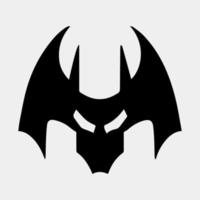 schwarz und Weiß Schläger Logo Design vektor