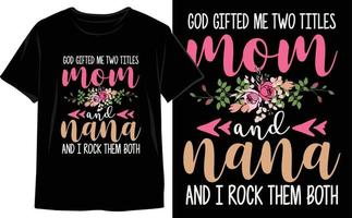 Mütter Tag t Hemd Design. Beste Mama immer. Mama Leben. Mama von das Jahr t Hemd vektor