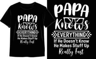 einzigartig Vaters Tag T-Shirt Design Vektor Grafik zu Show Ihre Anerkennung im Stil. Papa Vektor. komisch Papa t Shirt.