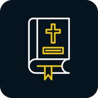 Bibel-Vektor-Icon-Design vektor