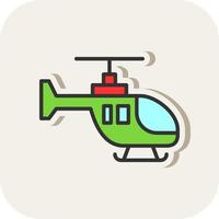 Hubschrauber-Vektor-Icon-Design vektor