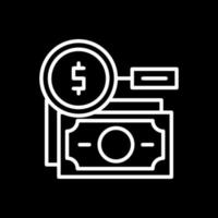 Suchen Sie Geld-Vektor-Icon-Design vektor