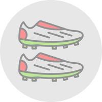 Fußballschuhe Vektor-Icon-Design vektor