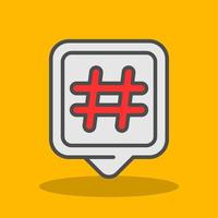 Hashtags-Vektor-Icon-Design vektor