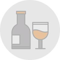 Vektor-Icon-Design für alkoholische Getränke vektor