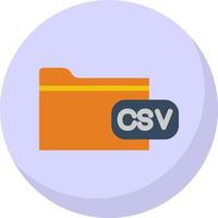 Datei-csv-Vektor-Icon-Design vektor