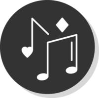 Vektor-Icon-Design für Musiknoten vektor
