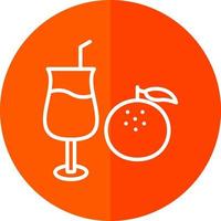 Orangensaft-Vektor-Icon-Design vektor