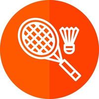 Badminton-Vektor-Icon-Design vektor