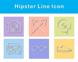 Hipster Vektor Symbol einstellen