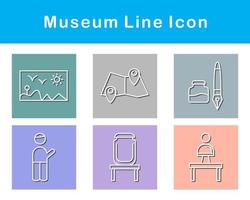 Museum Vektor Symbol einstellen