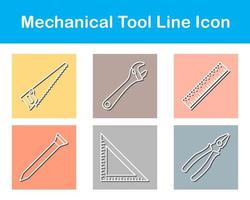 mekanisk verktyg vektor ikon uppsättning