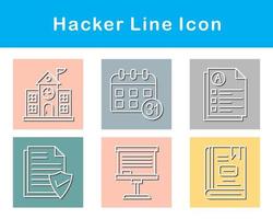 Hacker-Vektor-Icon-Set vektor