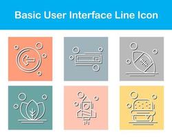 Basic Benutzer Schnittstelle Vektor Symbol einstellen