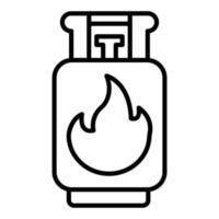 Gas Flasche Symbol Stil vektor
