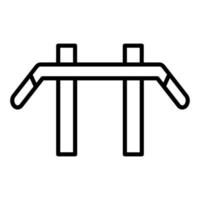 Kinn oben Bar Symbol Stil vektor