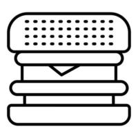 Burger Sandwich Symbol Stil vektor