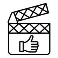 Film Rezension Symbol Stil vektor