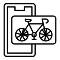 Fahrrad-Icon-Stil vektor