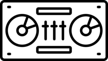 dj Decks Symbol Stil vektor