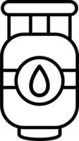 gas ikon stil vektor