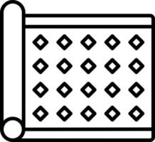 Textil- Symbol Stil vektor