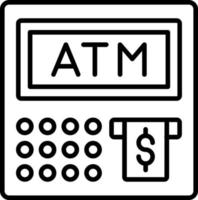 ATM-Symbolstil vektor