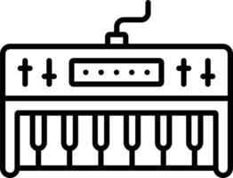 Synthesizer Symbol Stil vektor