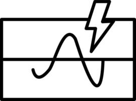 elektrisk tröskel ikon stil vektor