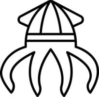 Tintenfisch Symbol Stil vektor