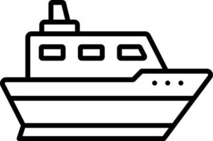 Schiff Symbol Stil vektor