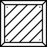 Holzkiste-Symbol-Stil vektor